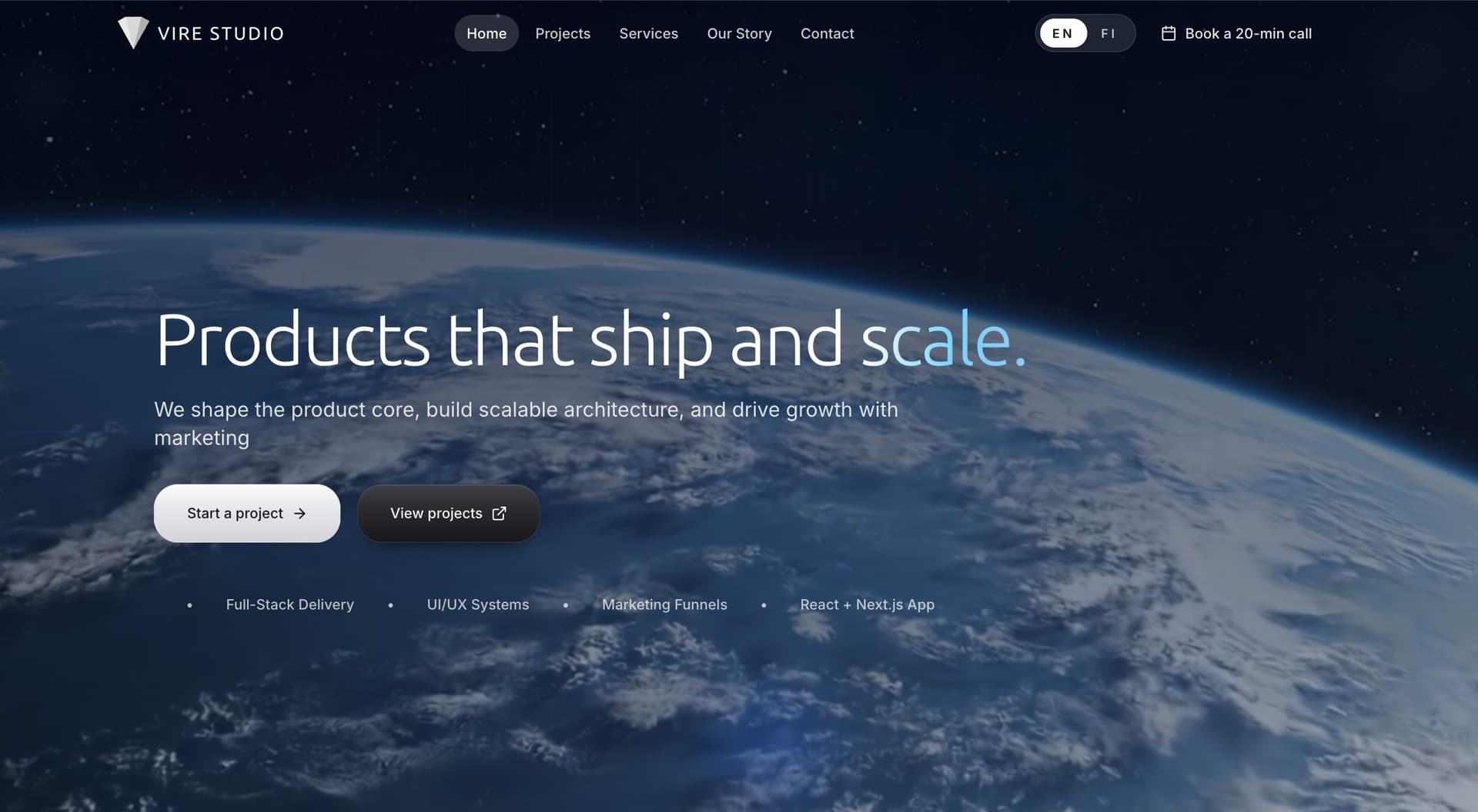 Vire Studio interface